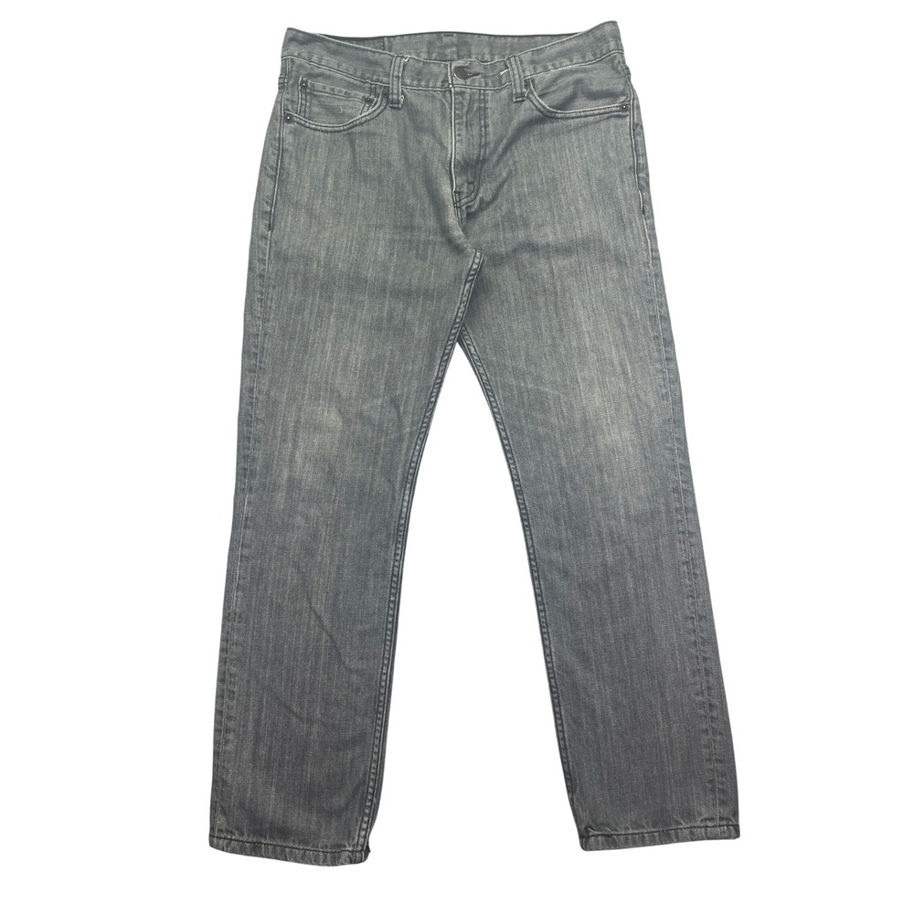 Levis 511 Slim Fit Jeans Gray Denim Modern Style Pants‎ Size 34x30 Fits 32"